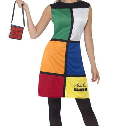 Feestbazaar Rubiks Kubus kostuum vrouw