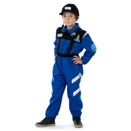 Feestbazaar Ruimte Commandant Outit Kind Blauw