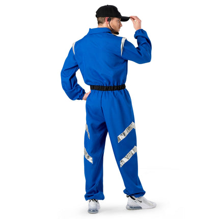 Feestbazaar Ruimte Commandant Outit Volwassen Blauw