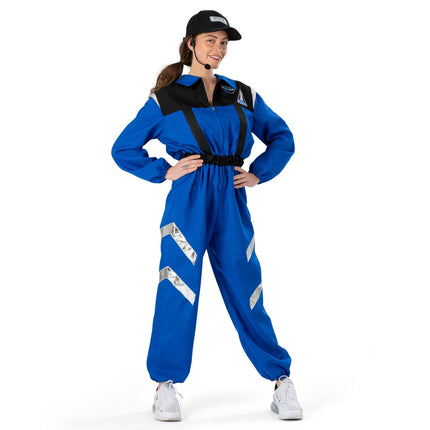 Feestbazaar Ruimte Commandant Outit Volwassen Blauw