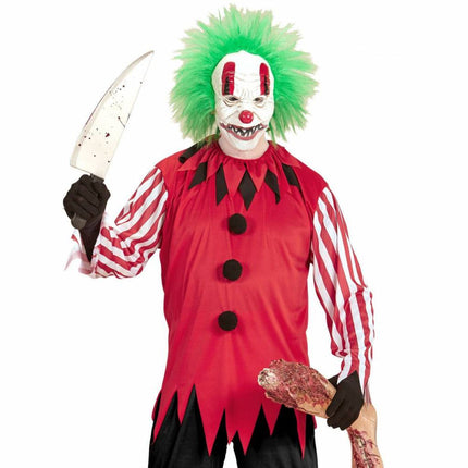 Feestbazaar Sad Face Horror Clown Man Kostuum