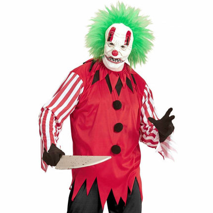 Feestbazaar Sad Face Horror Clown Man Kostuum
