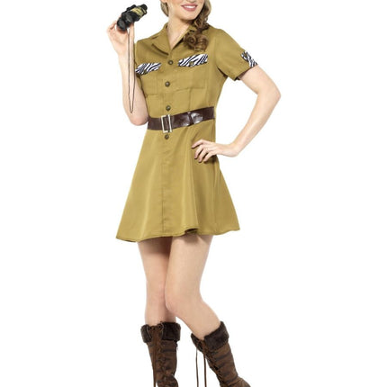 Feestbazaar Safari Kostuum Khaki Dames