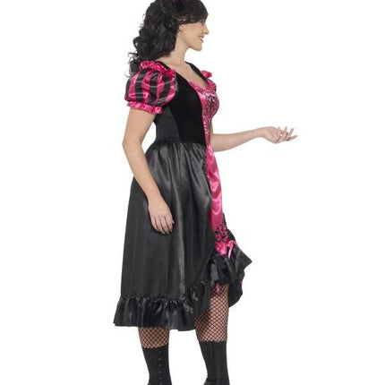Feestbazaar Saloon girl kostuum plus size