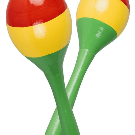 Feestbazaar Sambaballen Hout Carnaval Rood Groen Geel