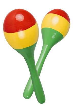 Feestbazaar Sambaballen Hout Carnaval Rood Groen Geel