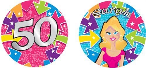 Feestbazaar Sarah Onderzetters Cartoon (10st)