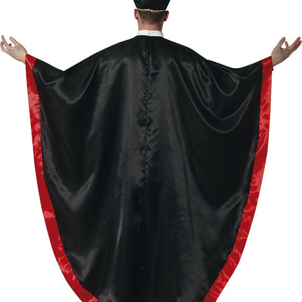 Feestbazaar Satantische Kardinaal Kostuum Zwart/Rood