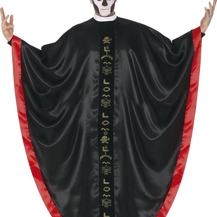 Feestbazaar Satantische Kardinaal Kostuum Zwart/Rood