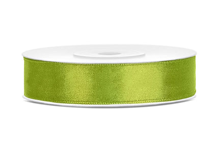 Feestbazaar Satijnlint Appelgroen 12mm/25m