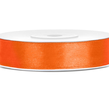 Feestbazaar Satijnlint Oranje 12mm/25m