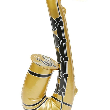 Feestbazaar Saxofoon Opblaasbaar Goud