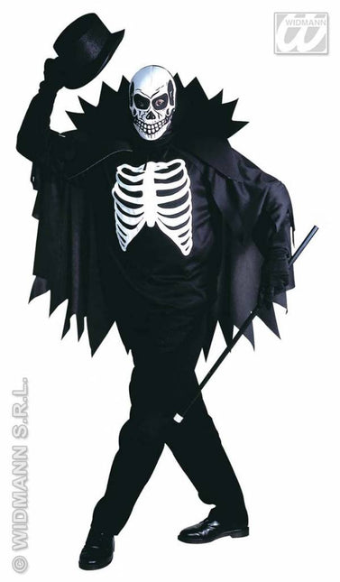 Feestbazaar Scary skeleton kostuum volwassen