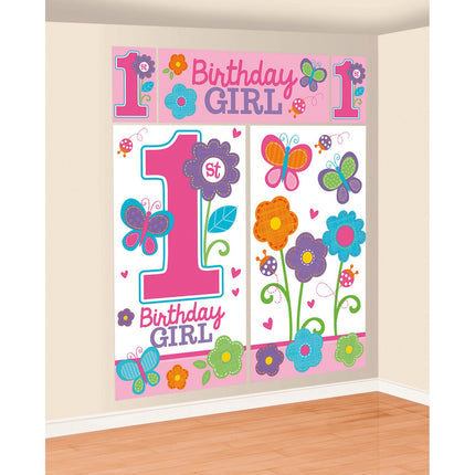 Feestbazaar Scene Setter "1 Jaar Birthday Girl"