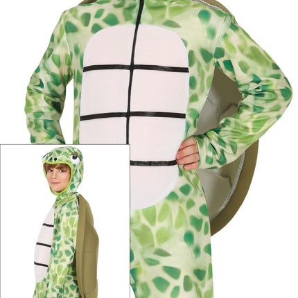 Feestbazaar Schildpad Onesie Kind Groen