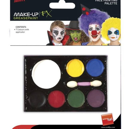 Feestbazaar Schmink pallet 7 kleuren