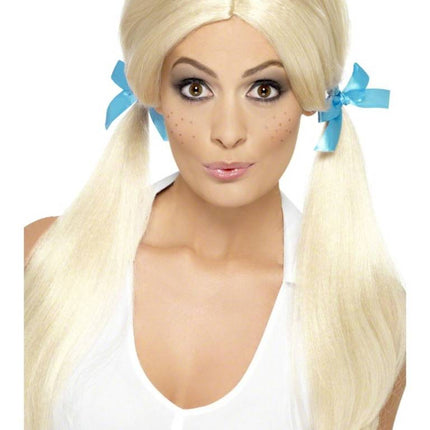 Feestbazaar Schoolgirl pruik blond