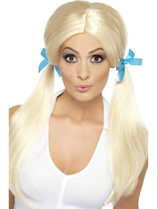 Feestbazaar Schoolgirl pruik blond