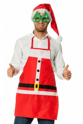 Feestbazaar Schort Kerstman