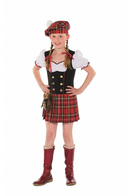 Feestbazaar Schots jurkje meisje
