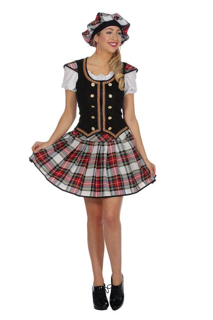 Feestbazaar Schots outfit dames