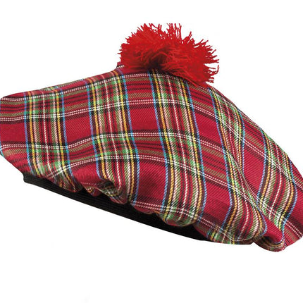 Feestbazaar Schotse baret rood