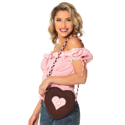 Feestbazaar Schoudertasje Oktoberfest Hartje Dames