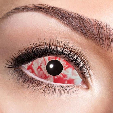 Feestbazaar Sclera Red lava lenzen
