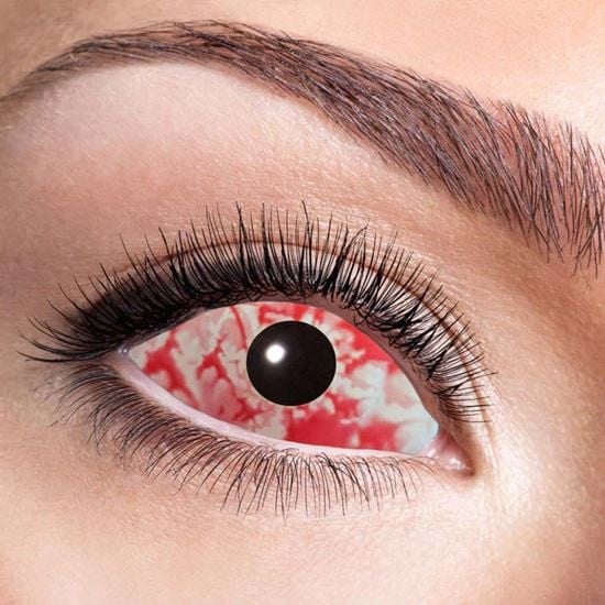 Feestbazaar Sclera Red lava lenzen