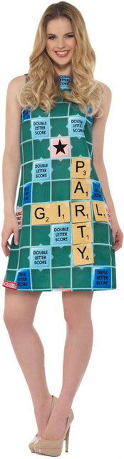 Feestbazaar Scrabble Jurkje Party Girl