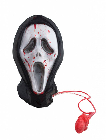 Feestbazaar Scream masker met stromend bloed