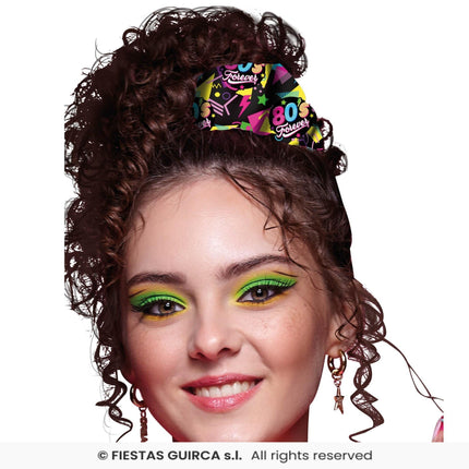 Feestbazaar Scrunchie 80's Forever Zwart