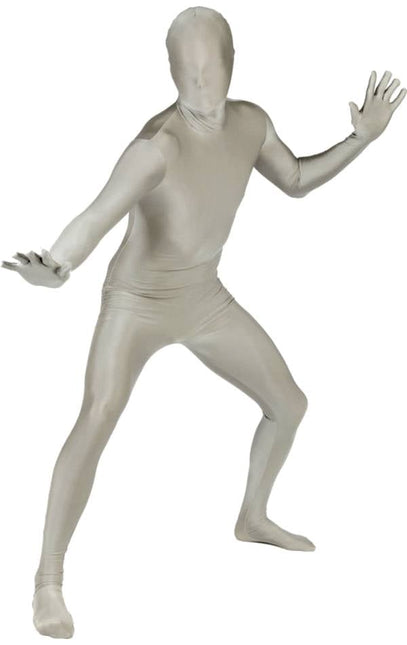 Feestbazaar Second Skin Suit Zilver