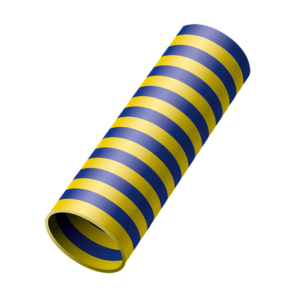 Feestbazaar Serpentines Blauw/Geel 4m