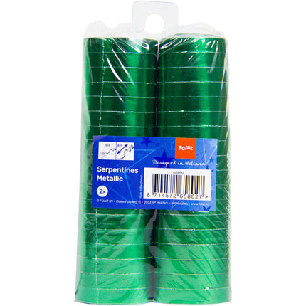 Feestbazaar Serpentines Metallic Groen