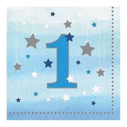 Feestbazaar Servetten 1 Jaar Twinkle Boy (16st)