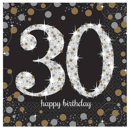 Feestbazaar Servetten 30 jaar Sparkling Celebration