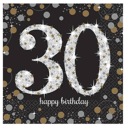 Feestbazaar Servetten 30 jaar Sparkling Celebration