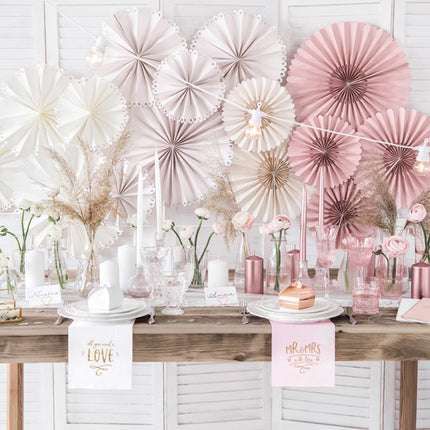 Feestbazaar Servetten All you Need Is Love Wit/Goud