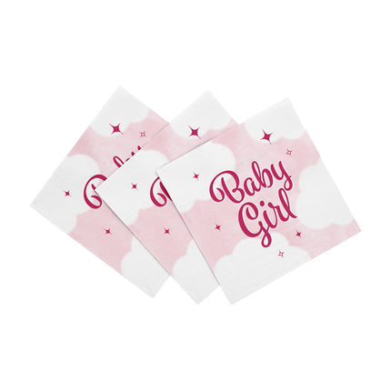 Feestbazaar Servetten Baby Girl (20st)
