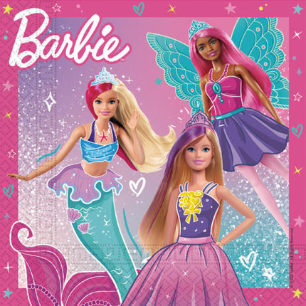 Feestbazaar Servetten Barbie Fantasy (20st)