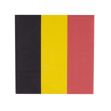 Feestbazaar Servetten Belgische Vlag (20st)