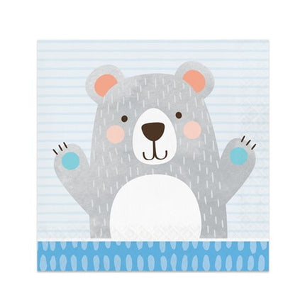 Feestbazaar Servetten Birthday Bear (16st)