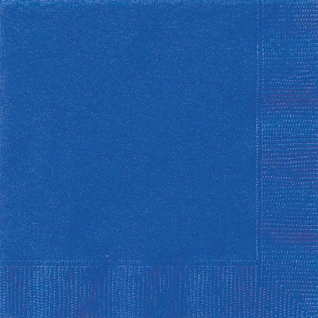 Feestbazaar Servetten Blauw - 20 Stuks