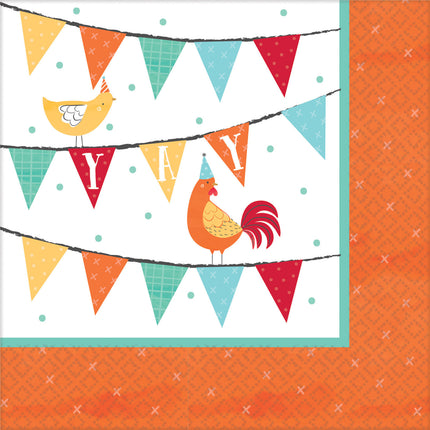 Feestbazaar Servetten Boerderij Barnyard (16st)