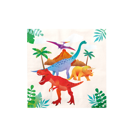 Feestbazaar Servetten Dino Apatosaurus (16st)