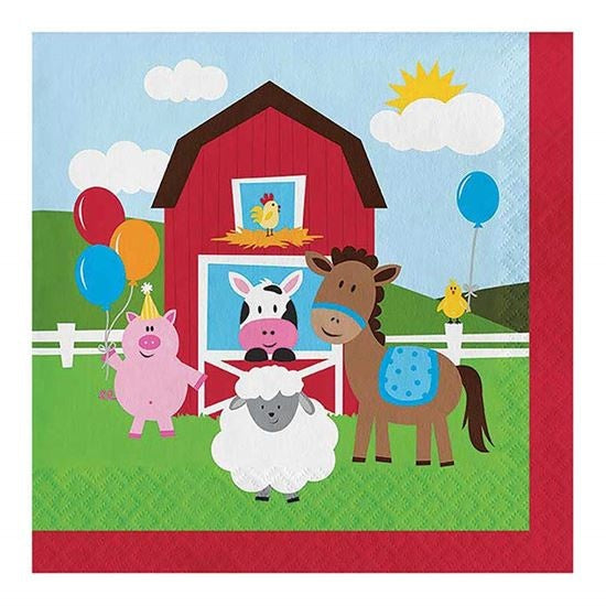 Feestbazaar Servetten farmhouse fun (18st)