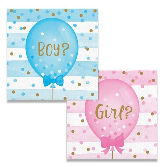 Feestbazaar Servetten Gender Reveal (16st)
