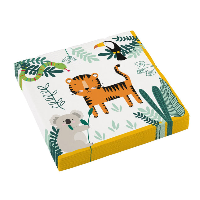 Feestbazaar Servetten 'Get Wild' Jungle (16st)