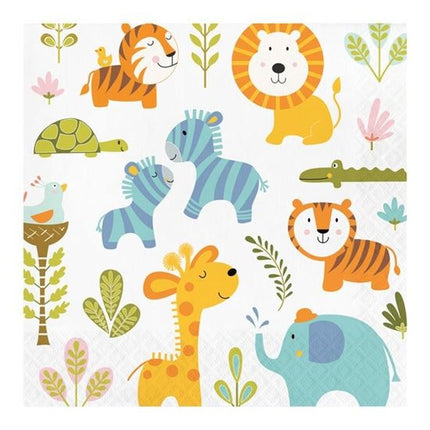 Feestbazaar Servetten Happy Jungle (16st)